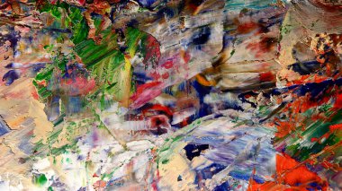 Renkli soyut arka plan duvar kağıdı. Modern motif görsel sanat. Yağlı boya karışımı. Moda el boyama bezi. Duvar dekorasyonu ve Duvar resimleri fikri