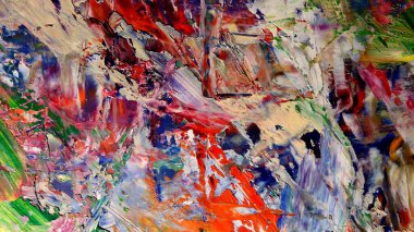 Renkli soyut arka plan duvar kağıdı. Modern motif görsel sanat. Yağlı boya karışımı. Moda el boyama bezi. Duvar dekorasyonu ve Duvar resimleri fikri.