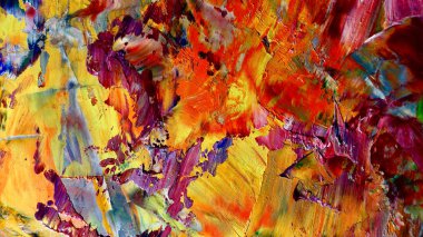 Renkli soyut arka plan duvar kağıdı. Modern motif görsel sanat. Yağlı boya karışımı. Moda el boyama bezi. Duvar dekorasyonu ve Duvar resimleri fikri.