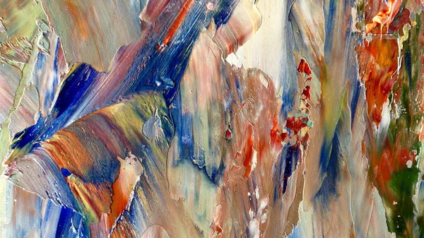 Πολύχρωμο Αφηρημένο Φόντο Ταπετσαρία Σύγχρονη Εικαστική Τέχνη Μείγματα Μπογιάς Λαδιού — Φωτογραφία Αρχείου