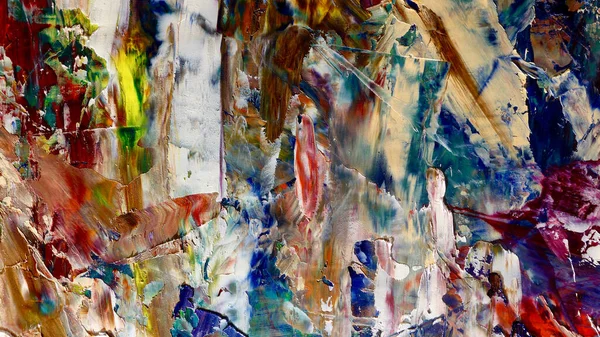 Renkli soyut arka plan duvar kağıdı. Modern motif görsel sanat. Yağlı boya karışımı. Moda el boyama bezi. Duvar dekorasyonu ve Duvar resimleri fikri.