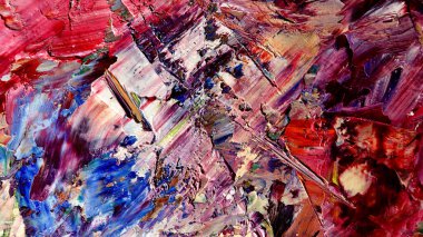 Renkli soyut arka plan duvar kağıdı. Modern motif görsel sanat. Yağlı boya karışımı. Moda el boyama bezi. Duvar dekorasyonu ve Duvar resimleri fikri.