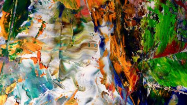 Renkli soyut arka plan duvar kağıdı. Modern motif görsel sanat. Yağlı boya karışımı. Moda el boyama bezi. Duvar dekorasyonu ve Duvar resimleri fikri.