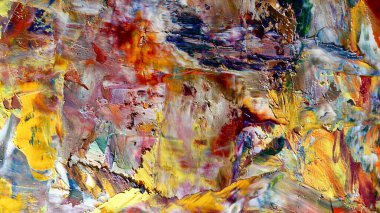 Renkli soyut arka plan duvar kağıdı. Modern motif görsel sanat. Yağlı boya karışımı. Moda el boyama bezi. Duvar dekorasyonu ve Duvar resimleri fikri.