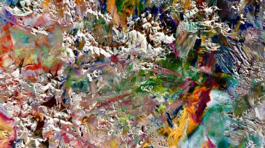 Renkli soyut arka plan duvar kağıdı. Modern motif görsel sanat. Yağlı boya karışımı. Moda el boyama bezi. Duvar dekorasyonu ve Duvar resimleri fikri.