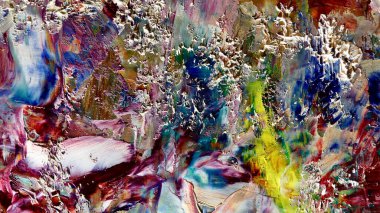 Renkli soyut arka plan duvar kağıdı. Modern motif görsel sanat. Yağlı boya karışımı. Moda el boyama bezi. Duvar dekorasyonu ve Duvar resimleri fikri.