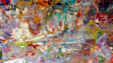 Renkli soyut arka plan duvar kağıdı. Modern motif görsel sanat. Yağlı boya karışımı. Moda el boyama bezi. Duvar dekorasyonu ve Duvar resimleri fikri.