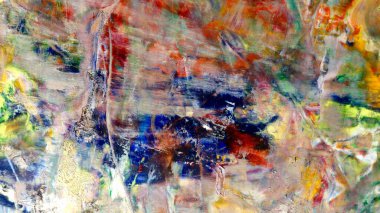 Renkli soyut arka plan duvar kağıdı. Modern motif görsel sanat. Yağlı boya karışımı. Moda el boyama bezi. Duvar dekorasyonu ve Duvar resimleri fikri.