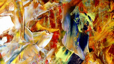 Renkli soyut arka plan duvar kağıdı. Modern motif görsel sanat. Yağlı boya karışımı. Moda el boyama bezi. Duvar dekorasyonu ve Duvar resimleri fikri.