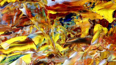 Renkli soyut arka plan duvar kağıdı. Modern motif görsel sanat. Yağlı boya karışımı. Moda el boyama bezi. Duvar dekorasyonu ve Duvar resimleri fikri.