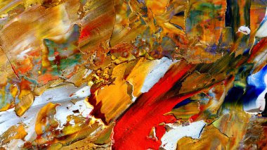 Renkli soyut arka plan duvar kağıdı. Modern motif görsel sanat. Yağlı boya karışımı. Moda el boyama bezi. Duvar dekorasyonu ve Duvar resimleri fikri.