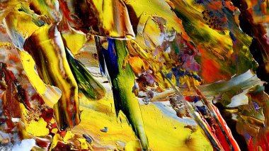 Renkli soyut arka plan duvar kağıdı. Modern motif görsel sanat. Yağlı boya karışımı. Moda el boyama bezi. Duvar dekorasyonu ve Duvar resimleri fikri.