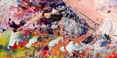 Renkli soyut arka plan duvar kağıdı. Modern motif görsel sanat. Yağlı boya karışımı. Moda el boyama bezi. Duvar dekorasyonu ve Duvar resimleri fikri.