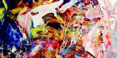 Renkli soyut arka plan duvar kağıdı. Modern motif görsel sanat. Yağlı boya karışımı. Moda el boyama bezi. Duvar dekorasyonu ve Duvar resimleri fikri.