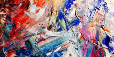 Renkli soyut arka plan duvar kağıdı. Modern motif görsel sanat. Yağlı boya karışımı. Moda el boyama bezi. Duvar dekorasyonu ve Duvar resimleri fikri.