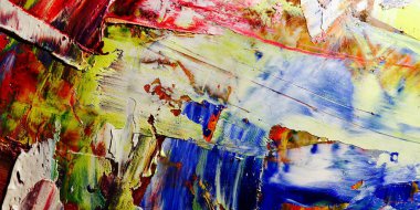 Renkli soyut arka plan duvar kağıdı. Modern motif görsel sanat. Yağlı boya karışımı. Moda el boyama bezi. Duvar dekorasyonu ve Duvar resimleri fikri.