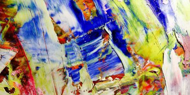 Renkli soyut arka plan duvar kağıdı. Modern motif görsel sanat. Yağlı boya karışımı. Moda el boyama bezi. Duvar dekorasyonu ve Duvar resimleri fikri. 