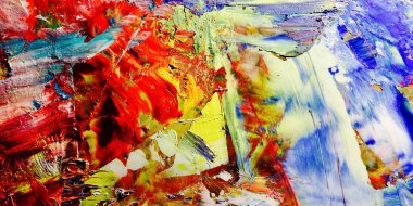 Renkli soyut arka plan duvar kağıdı. Modern motif görsel sanat. Yağlı boya karışımı. Moda el boyama bezi. Duvar dekorasyonu ve Duvar resimleri fikri