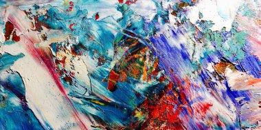 Renkli soyut arka plan duvar kağıdı. Modern motif görsel sanat. Yağlı boya karışımı. Moda el boyama bezi. Duvar dekorasyonu ve Duvar resimleri fikri