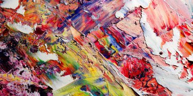 Renkli soyut arka plan duvar kağıdı. Modern motif görsel sanat. Yağlı boya karışımı. Moda el boyama bezi. Duvar dekorasyonu ve Duvar resimleri fikri