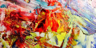 Renkli soyut arka plan duvar kağıdı. Modern motif görsel sanat. Yağlı boya karışımı. Moda el boyama bezi. Duvar dekorasyonu ve Duvar resimleri fikri