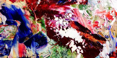 Renkli soyut arka plan duvar kağıdı. Modern motif görsel sanat. Yağlı boya karışımı. Moda el boyama bezi. Duvar dekorasyonu ve Duvar resimleri fikri