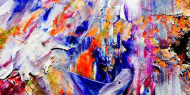 Renkli soyut arka plan duvar kağıdı. Modern motif görsel sanat. Yağlı boya karışımı. Moda el boyama bezi. Duvar dekorasyonu ve Duvar resimleri fikri. 