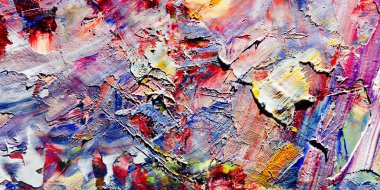 Renkli soyut arka plan duvar kağıdı. Modern motif görsel sanat. Yağlı boya karışımı. Moda el boyama bezi. Duvar dekorasyonu ve Duvar resimleri fikri. 