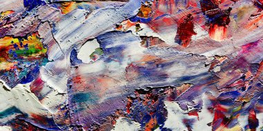 Renkli soyut arka plan duvar kağıdı. Modern motif görsel sanat. Yağlı boya karışımı. Moda el boyama bezi. Duvar dekorasyonu ve Duvar resimleri fikri. 