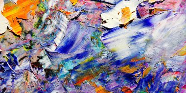Renkli soyut arka plan duvar kağıdı. Modern motif görsel sanat. Yağlı boya karışımı. Moda el boyama bezi. Duvar dekorasyonu ve Duvar resimleri fikri. 