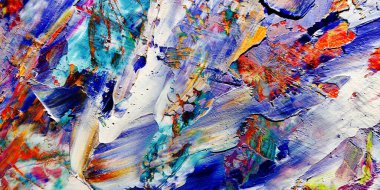 Renkli soyut arka plan duvar kağıdı. Modern motif görsel sanat. Yağlı boya karışımı. Moda el boyama bezi. Duvar dekorasyonu ve Duvar resimleri fikri. 