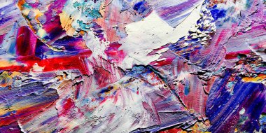 Renkli soyut arka plan duvar kağıdı. Modern motif görsel sanat. Yağlı boya karışımı. Moda el boyama bezi. Duvar dekorasyonu ve Duvar resimleri fikri. 