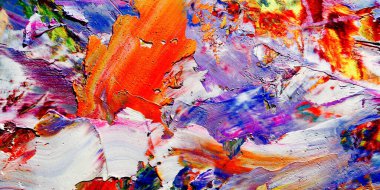 Renkli soyut arka plan duvar kağıdı. Modern motif görsel sanat. Yağlı boya karışımı. Moda el boyama bezi. Duvar dekorasyonu ve Duvar resimleri fikri. 