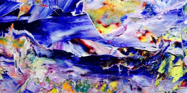 Renkli soyut arka plan duvar kağıdı. Modern motif görsel sanat. Yağlı boya karışımı. Moda el boyama bezi. Duvar dekorasyonu ve Duvar resimleri fikri. 