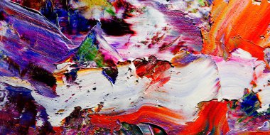 Renkli soyut arka plan duvar kağıdı. Modern motif görsel sanat. Yağlı boya karışımı. Moda el boyama bezi. Duvar dekorasyonu ve Duvar resimleri fikri. 