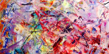 Renkli soyut arka plan duvar kağıdı. Modern motif görsel sanat. Yağlı boya karışımı. Moda el boyama bezi. Duvar dekorasyonu ve Duvar resimleri fikri.