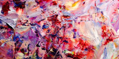 Renkli soyut arka plan duvar kağıdı. Modern motif görsel sanat. Yağlı boya karışımı. Moda el boyama bezi. Duvar dekorasyonu ve Duvar resimleri fikri.