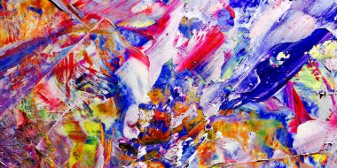 Renkli soyut arka plan duvar kağıdı. Modern motif görsel sanat. Yağlı boya karışımı. Moda el boyama bezi. Duvar dekorasyonu ve Duvar resimleri fikri.