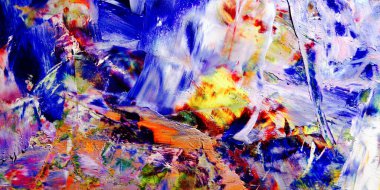 Renkli soyut arka plan duvar kağıdı. Modern motif görsel sanat. Yağlı boya karışımı. Moda el boyama bezi. Duvar dekorasyonu ve Duvar resimleri fikri.