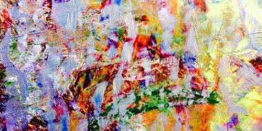 Renkli soyut arka plan duvar kağıdı. Modern motif görsel sanat. Yağlı boya karışımı. Moda el boyama bezi. Duvar dekorasyonu ve Duvar resimleri fikri.