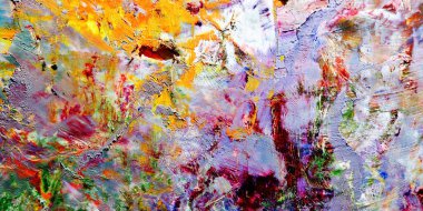 Renkli soyut arka plan duvar kağıdı. Modern motif görsel sanat. Yağlı boya karışımı. Moda el boyama bezi. Duvar dekorasyonu ve Duvar resimleri fikri.