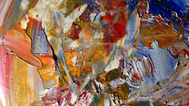Renkli soyut arka plan duvar kağıdı. Modern motif görsel sanat. Yağlı boya karışımı. Moda el boyama bezi. Duvar dekorasyonu ve Duvar resimleri fikri.
