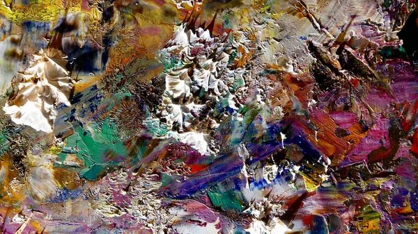 Renkli soyut arka plan duvar kağıdı. Modern motif görsel sanat. Yağlı boya karışımı. Moda el boyama bezi. Duvar dekorasyonu ve Duvar resimleri fikri.
