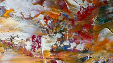 Renkli soyut arka plan duvar kağıdı. Modern motif görsel sanat. Yağlı boya karışımı. Moda el boyama bezi. Duvar dekorasyonu ve Duvar resimleri fikri.