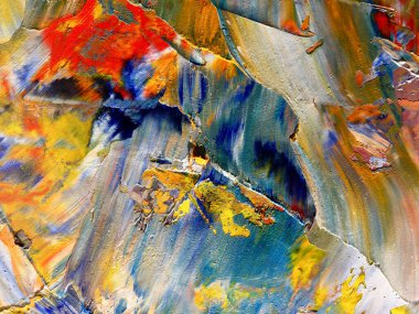 Renkli soyut arka plan duvar kağıdı. Modern motif görsel sanat. Yağlı boya karışımı. Moda el boyama bezi. Duvar dekorasyonu ve duvar resimleri fikri. 3 Boyutlu Doku