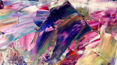 Renkli soyut arka plan duvar kağıdı. Modern motif görsel sanat. Yağlı boya karışımı. Moda el boyama bezi. Duvar dekorasyonu ve Duvar resimleri fikri.