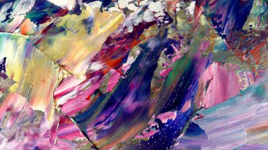 Renkli soyut arka plan duvar kağıdı. Modern motif görsel sanat. Yağlı boya karışımı. Moda el boyama bezi. Duvar dekorasyonu ve Duvar resimleri fikri