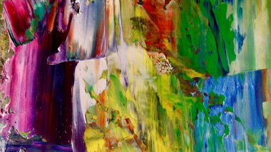 Renkli soyut arka plan duvar kağıdı. Modern motif görsel sanat. Yağlı boya karışımı. Moda el boyama bezi. Duvar dekorasyonu ve Duvar resimleri fikri