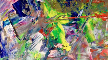 Renkli soyut arka plan duvar kağıdı. Modern motif görsel sanat. Yağlı boya karışımı. Moda el boyama bezi. Duvar dekorasyonu ve Duvar resimleri fikri. 