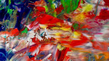 Renkli soyut arka plan duvar kağıdı. Modern motif görsel sanat. Yağlı boya karışımı. Moda el boyama bezi. Duvar dekorasyonu ve Duvar resimleri fikri. 